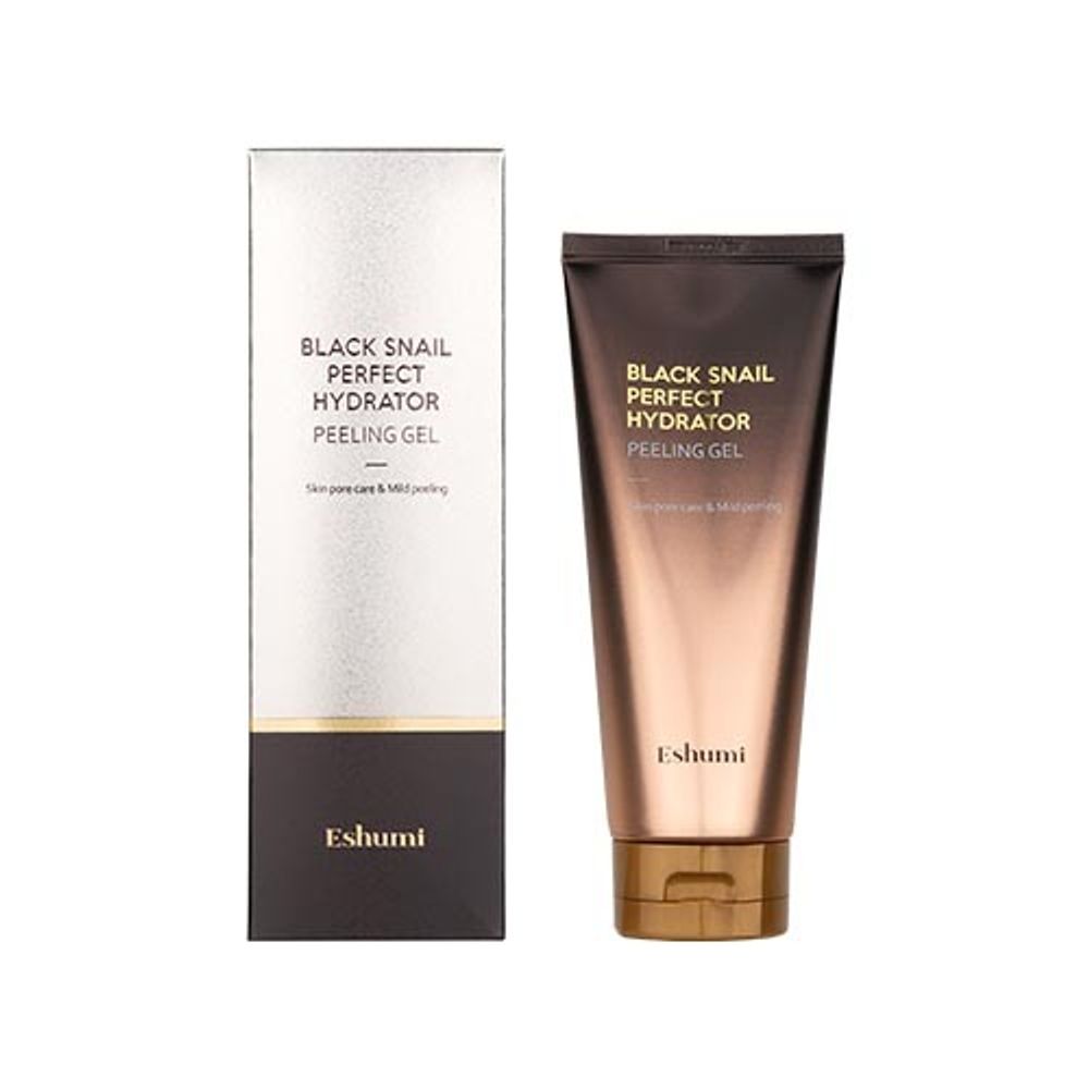 [ESHUMI] Black Snail Perfect Hydrator Peeling Gel 180ml – 100,000 ppm Snail Mucin, Gentle Exfoliation & Smooth Application - Made in Korea